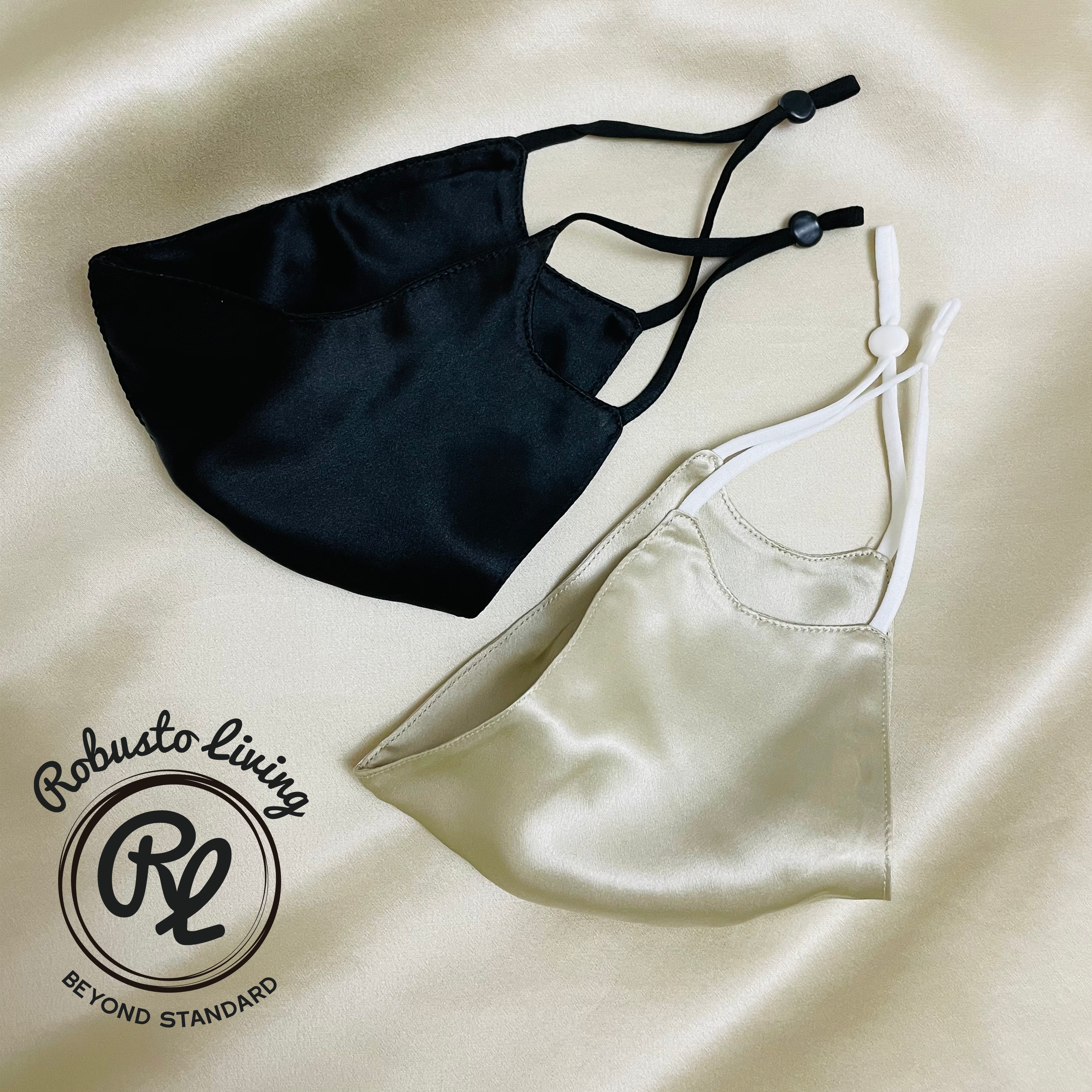 Silk Face Mask - Gold