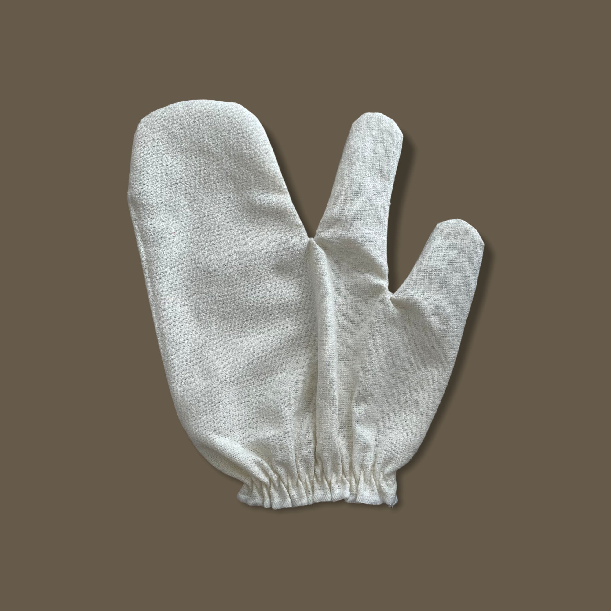 100% Raw Silk Garshana Glove, Pre-/Shower Mitt, Gentle Exfoliating Bath Gloves, Raw Silk Massage Gloves